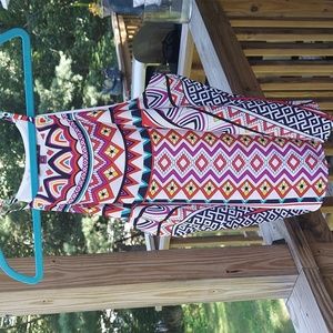 Silvergate Bright Colorful Summer Halter Tank top Sz M